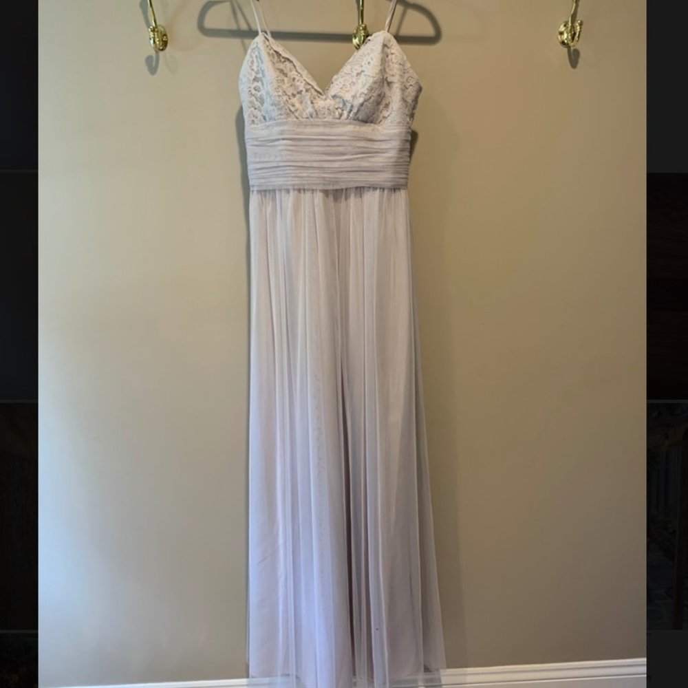 Amsale Gray Long Dress